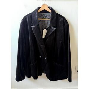 Universal Standard velvet blazer brand new with tags women's size 28